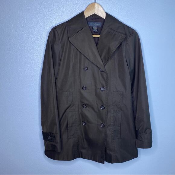 Banana Republic Dark Brown Rain Coat Size XS - Picture 1 of 10
